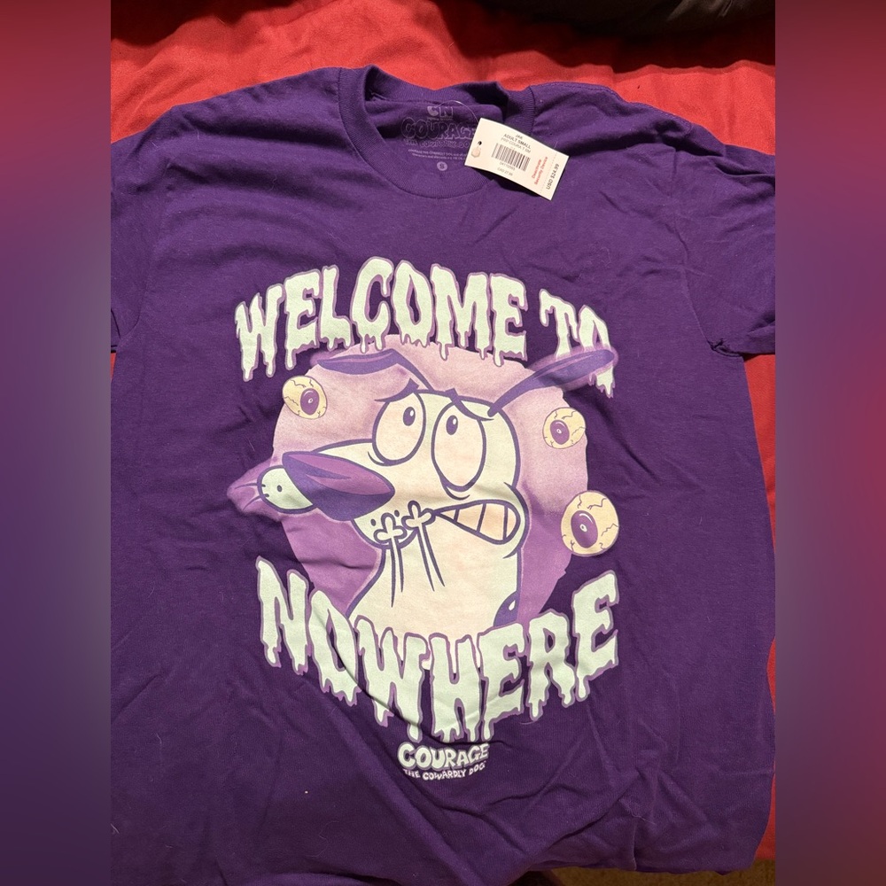 Spencer's Purple Courage the Cowardly Dog Tee - Picture 2 of 2